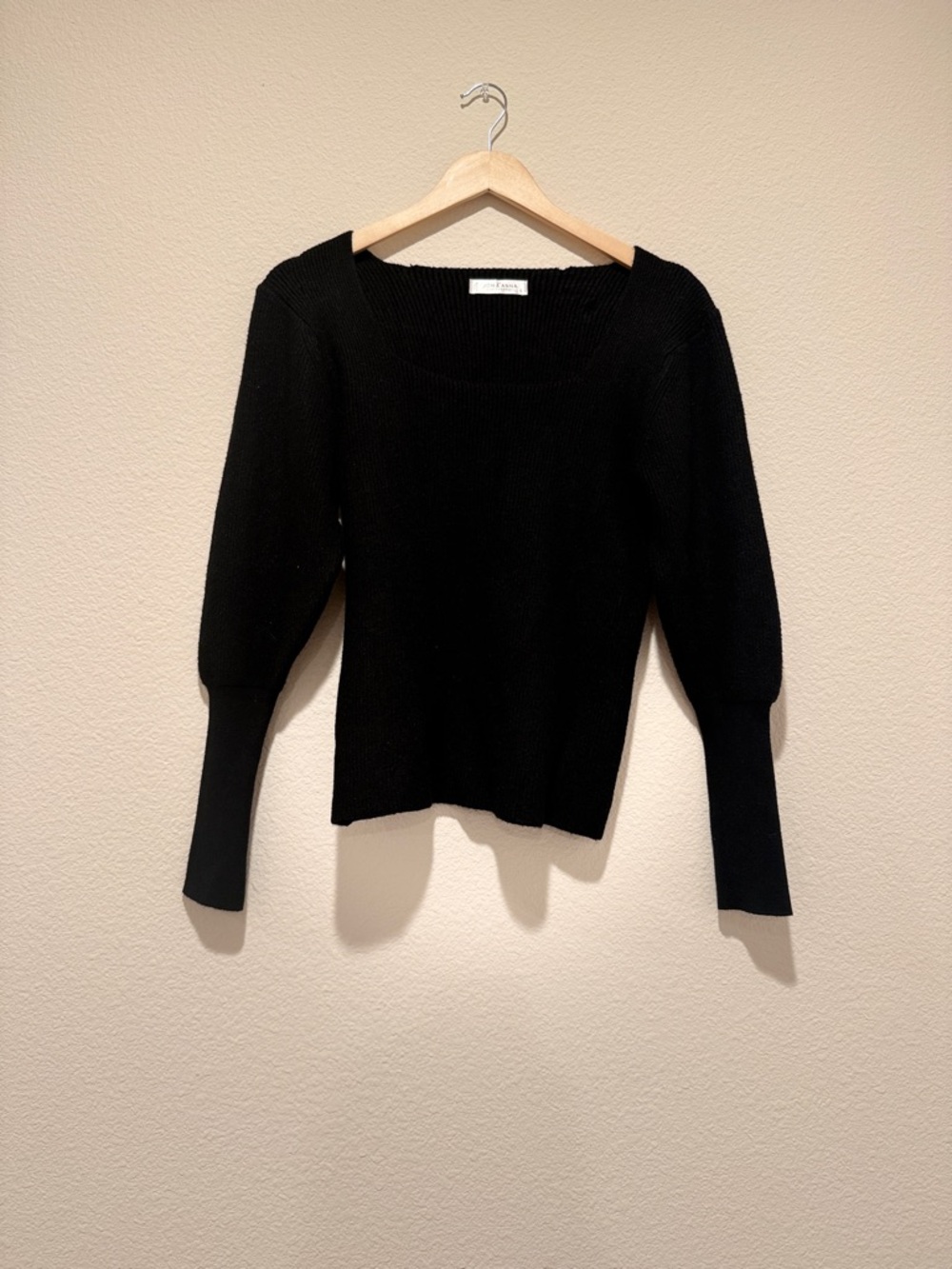 Jon & Anna Black Scoop-Neck Knit Sweater